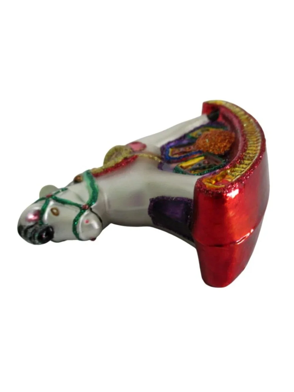 Rocking Horse Old World Christmas Glass Ornament Bauble Vintage OWC Bauble